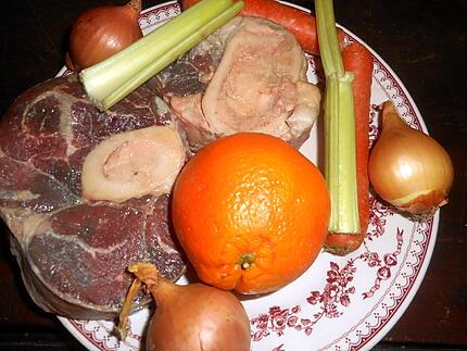 Recette de Jarret de boeuf façon osso bucco