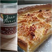 recette Tarte aux pommes et coco