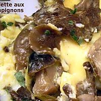 recette Omelette aux champignons et fines herbes