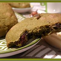 recette Cookies Thé Matcha, chocolat blanc et noisettes