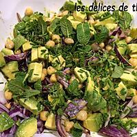 recette salade de pois chiches et avocat