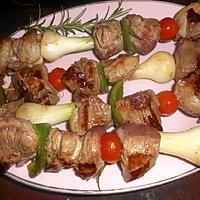 recette Brochettes de gigot au romarin