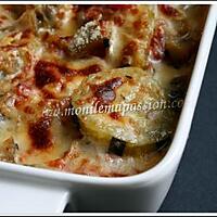 recette gratin de courgettes et d'aubergines