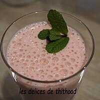 recette milkshake lait ribot et famboises