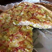 recette Quiche aux poireaux et jambon