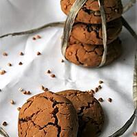 recette Cookies aux graines de sarrasin et pépites de chocolat, Bio, sans gluten sans lait sans oeufs