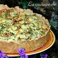 recette Tarte au poulet et poireaux