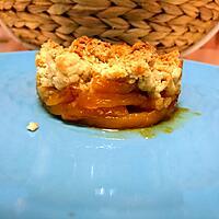 recette Crumble de mangue caramélisée à la tonka