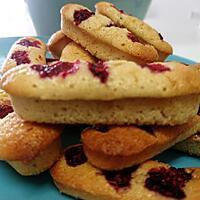 recette Mini financiers verveine / framboise