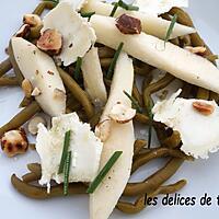 recette salade haricots, poires et noisettes