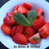 recette salade de fraises, citron et menthe