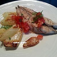 recette Filets de maquereaux marinés et fenouil braisés