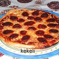 recette Pizza au chorizo