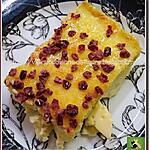 recette Flan coco - vanille parsemé de pépites de cranberries