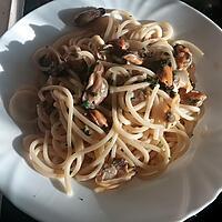 recette Spaghetti aux moules et vongole