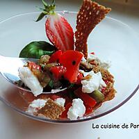 recette Verrine colorée pour une entrée sans gluten