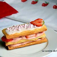 recette millefeuille tout fraise