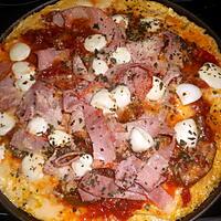 recette Omelette en pizza au jambon