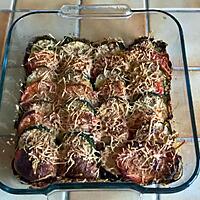 recette GRATIN COURGETTE - TOMATE- ROQUETTE