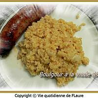 recette Boulgour à la mode risotto