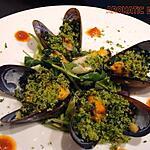 recette Saladine de moules en chapelure verte