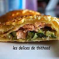 recette tourte courgettes et saumon