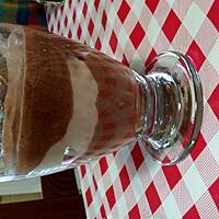 recette duo de mousse chocolat au caramel et mascarpone vanillé