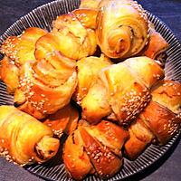 recette Croissants saumon et fromage frais ail et fines herbes