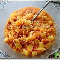 recette Rata de pommes de terre et tomates, sans viande au cooking chef (Kenwood)
