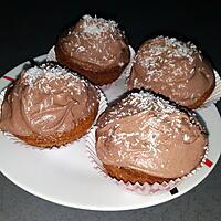 recette Muffins à la noix de coco et chocolat