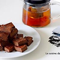 recette Carrés fondants au chocolat noir et lait concentré sucré