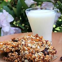 recette Flapjacks Bio, sans gluten, sans lait, sans oeufs