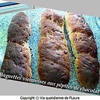 recette Baguettes viennoises aux pépites de chocolat