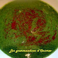 recette Velouté d'épinards et bananes au curry