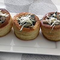 recette VOL AU VENT À LA FORESTIÈRE