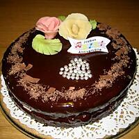 recette Gateau d'anniversaire ganache au chocolat noir