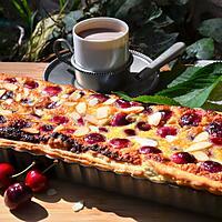 recette Tarte amandine aux cerises du jardin