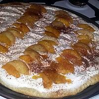 recette Tarte au pèche façon tiramisu