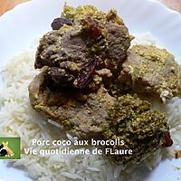 recette Porc coco aux brocolis