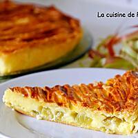 recette Tarte savoureuse à la rhubarbe parfumée à la vanille