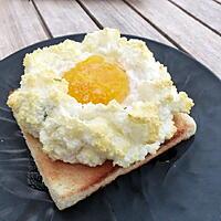 recette L'œuf nuage ou le "cloud egg"