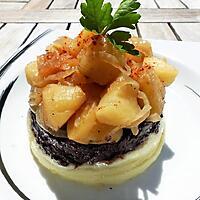 recette Parmentier de boudin noir (en boîte) aux 2 pommes