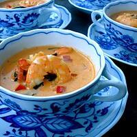 recette EXCELLENTE SOUPE AUX CREVETTES