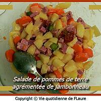 recette Salade de pommes de terre agrémentée de jambonneau