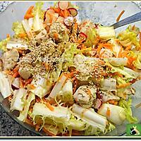 recette Salade friseline au poulet, radis et carottes