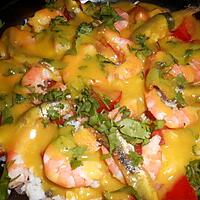 recette Salade de riz aux crevettes