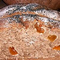 recette pain semi complet aux abricots