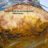 recette Hachis parmentier d'oie et potimarron