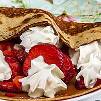 recette Crêpes aux fraises et à la chantilly