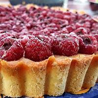 recette Tarte gourmande Nutella/framboises